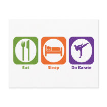 Eat Sleep Do Karate Post Cards