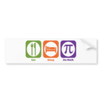 Eat Sleep Do Math Bumper Stickers