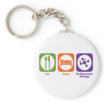 Eat Sleep Do Molecular Biology Keychains