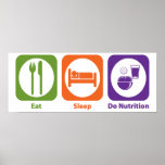 Eat Sleep Do Nutrition Poster