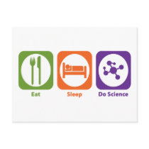 Eat Sleep Do Science postcards by 1000suns Eat Sleep Do Science postcards