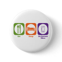 Eat Sleep Do Stained Glass buttons by 1000suns Eat Sleep Do Stained Glass buttons