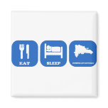 Eat Sleep Dominican Republic Fridge Magnets