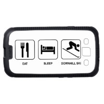 Eat Sleep Downhill Ski Galaxy S3 Cases