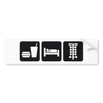 Eat Sleep Drag Race Bumper Stickers