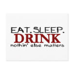 Eat Sleep Drink postcards