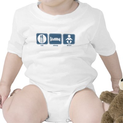 Eat, Sleep, Drool Romper by randum