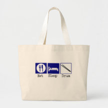 Eat, Sleep, Drum Canvas Bag