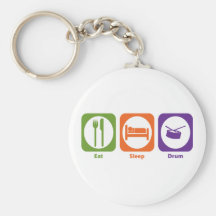 Eat Sleep Drum Keychain