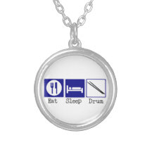 Eat, Sleep, Drum Pendant