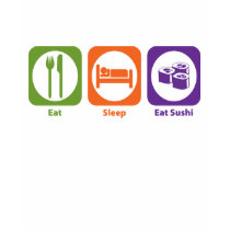 Eat Sleep Eat Sushi t-shirts