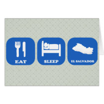 Eat Sleep El Salvador Cards