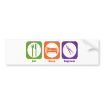 Eat Sleep Engineer Bumper Sticker