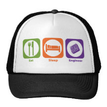 Eat Sleep Engineer Hats