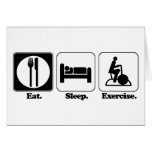 eat sleep exercise card