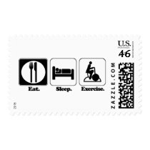 eat sleep exercise stamps