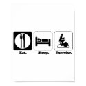 eat sleep exercise posters