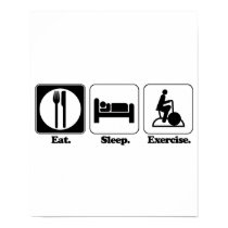 eat sleep exercise posters