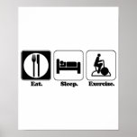 eat sleep exercise posters