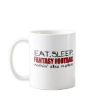 Eat Sleep Fantasy Football mugs