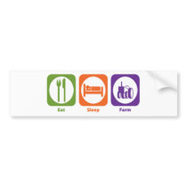 Eat Sleep Farm bumper stickers by 1000suns Eat Sleep Farm bumper stickers