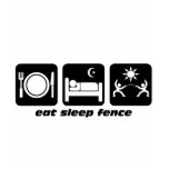 eat sleep fencing tshirt