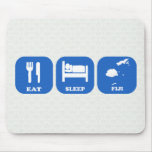 Eat Sleep Fiji Mouse Pad