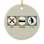 Eat Sleep Fish! 1 Ornaments
