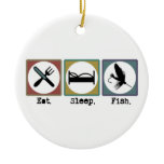 Eat Sleep Fish! 2 Christmas Ornament