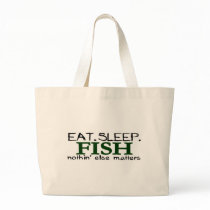 Eat Sleep Fish Canvas Bags