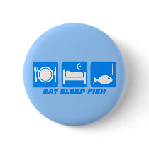 eat sleep fish buttons