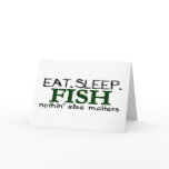Eat Sleep Fish Greeting Cards