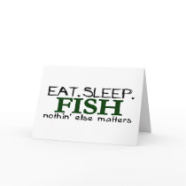 Eat Sleep Fish Greeting Cards