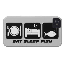 eat sleep fish iphone 4 case