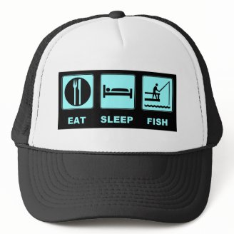 Eat Sleep Fish fishing gifts Hats