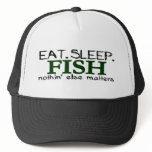 Eat Sleep Fish Mesh Hat
