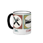 Eat Sleep Fish! Coffee Mugs