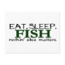 Eat Sleep Fish Postcard
