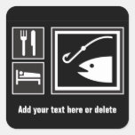 Eat Sleep FISH! Stickers