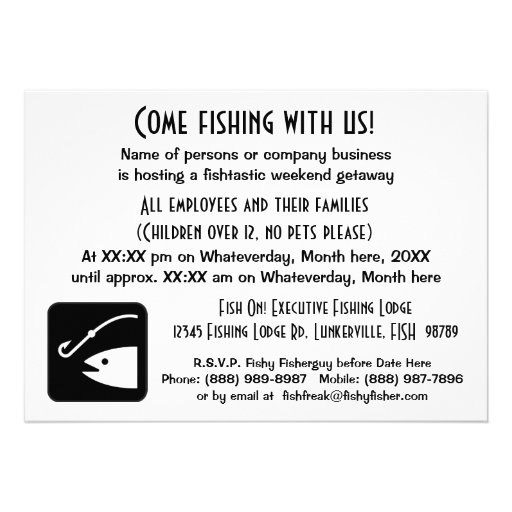 Eat Sleep FISH! You're invited on a Fishing Trip