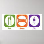 Eat Sleep Fly posters