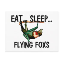 Eat Sleep FLYING FOXS postcards