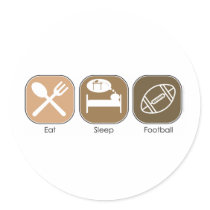 Eat Sleep Football F stickers