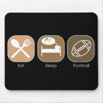 Eat Sleep Football mousepads by mariabellimages Eat Sleep Football mousepads