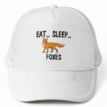 Eat Sleep FOXES hats