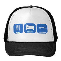 Eat Sleep Gambia Trucker Hat