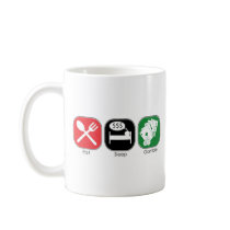 Eat Sleep Gamble mugs by mariabellimages Eat Sleep Gamble mugs