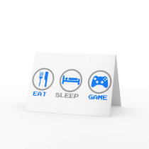 Eat Sleep Game Again - Gamer, geek video games cards