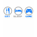 Eat Sleep Game Again - Gamer, geek video games t-shirts by CasuallyHardcore Eat Sleep Game Again - Gamer, geek video games t-shirts