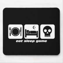 Eat sleep game mouse pad